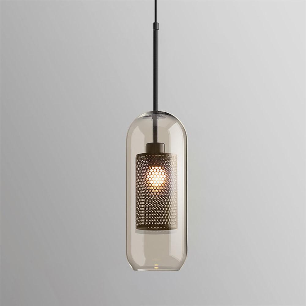 Sleek Glass Drop Pendant Light Fixture