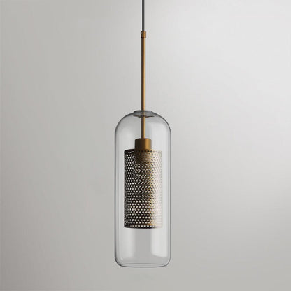 Sleek Glass Drop Pendant Light Fixture