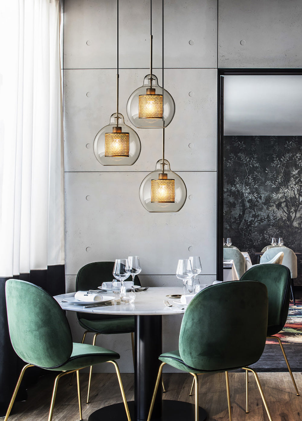 Sleek Glass Drop Pendant Light Fixture