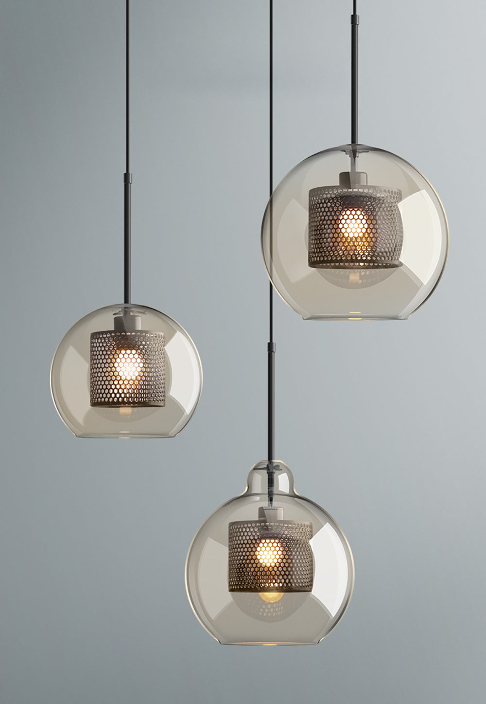 Sleek Glass Drop Pendant Light Fixture