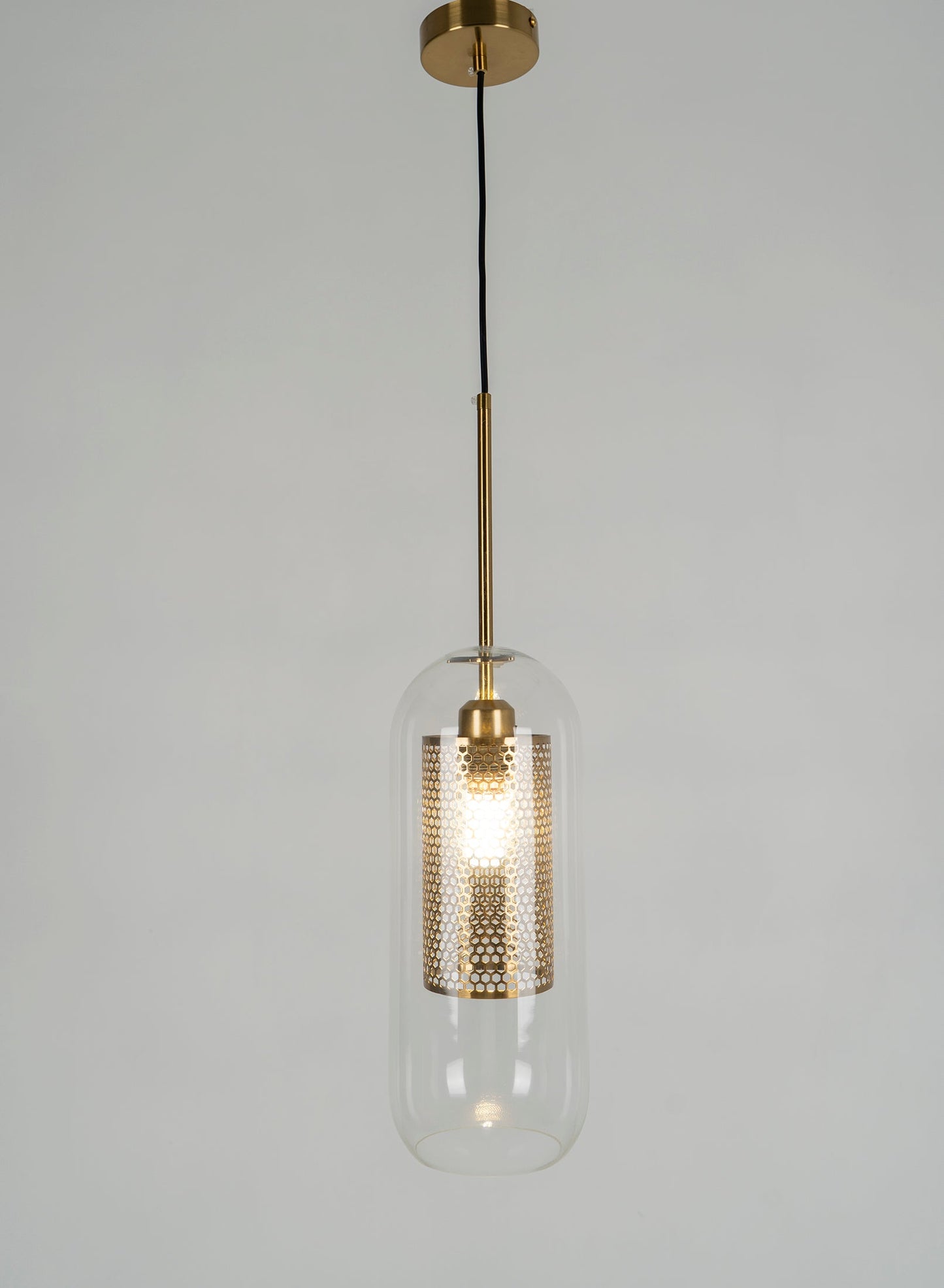 Sleek Glass Drop Pendant Light Fixture