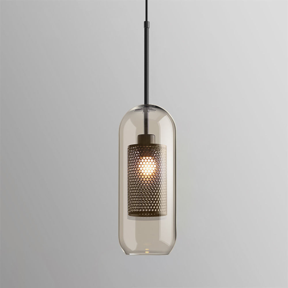Sleek Glass Drop Pendant Light Fixture