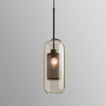 Sleek Glass Drop Pendant Light Fixture