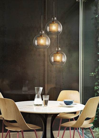 Sleek Glass Drop Pendant Light Fixture