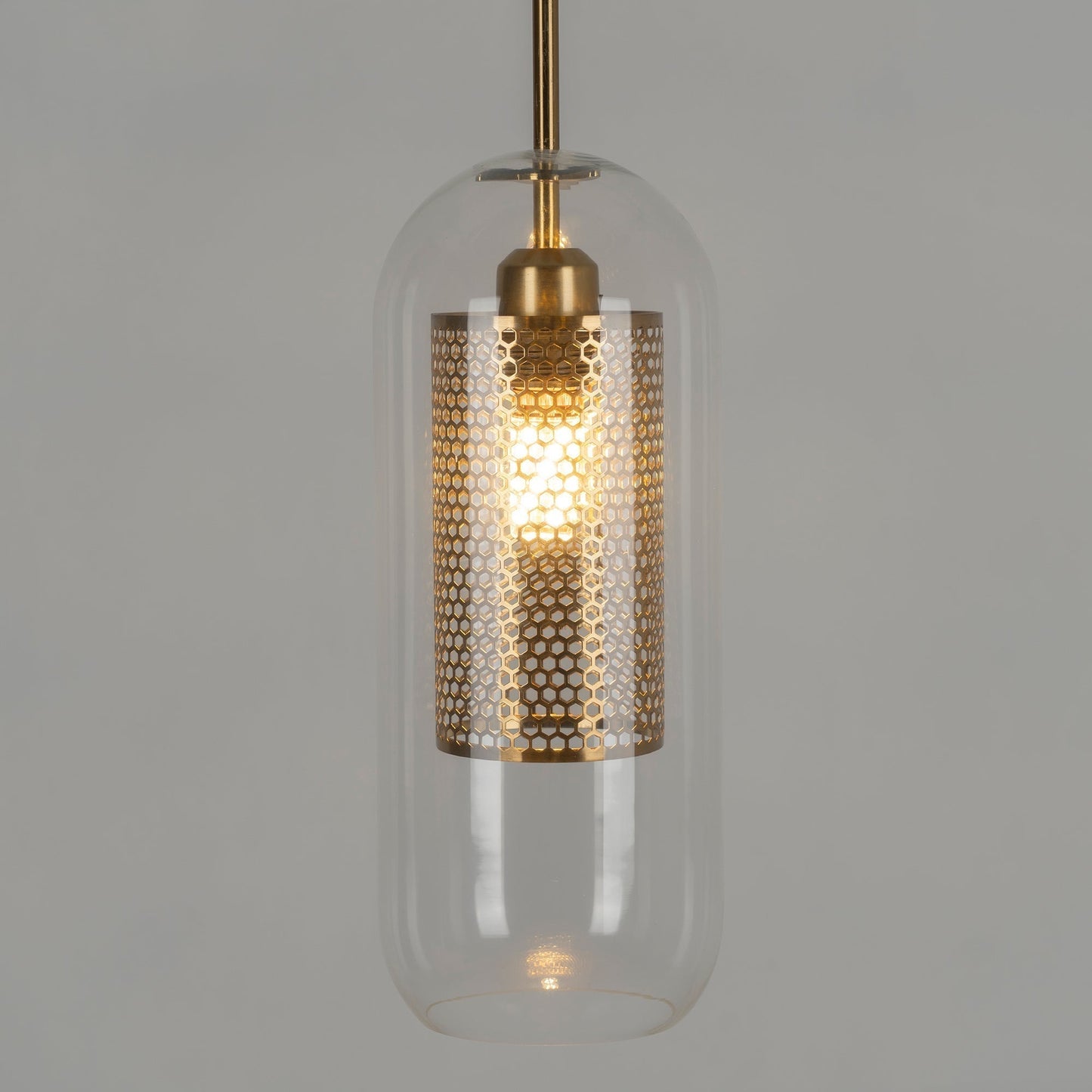 Sleek Glass Drop Pendant Light Fixture