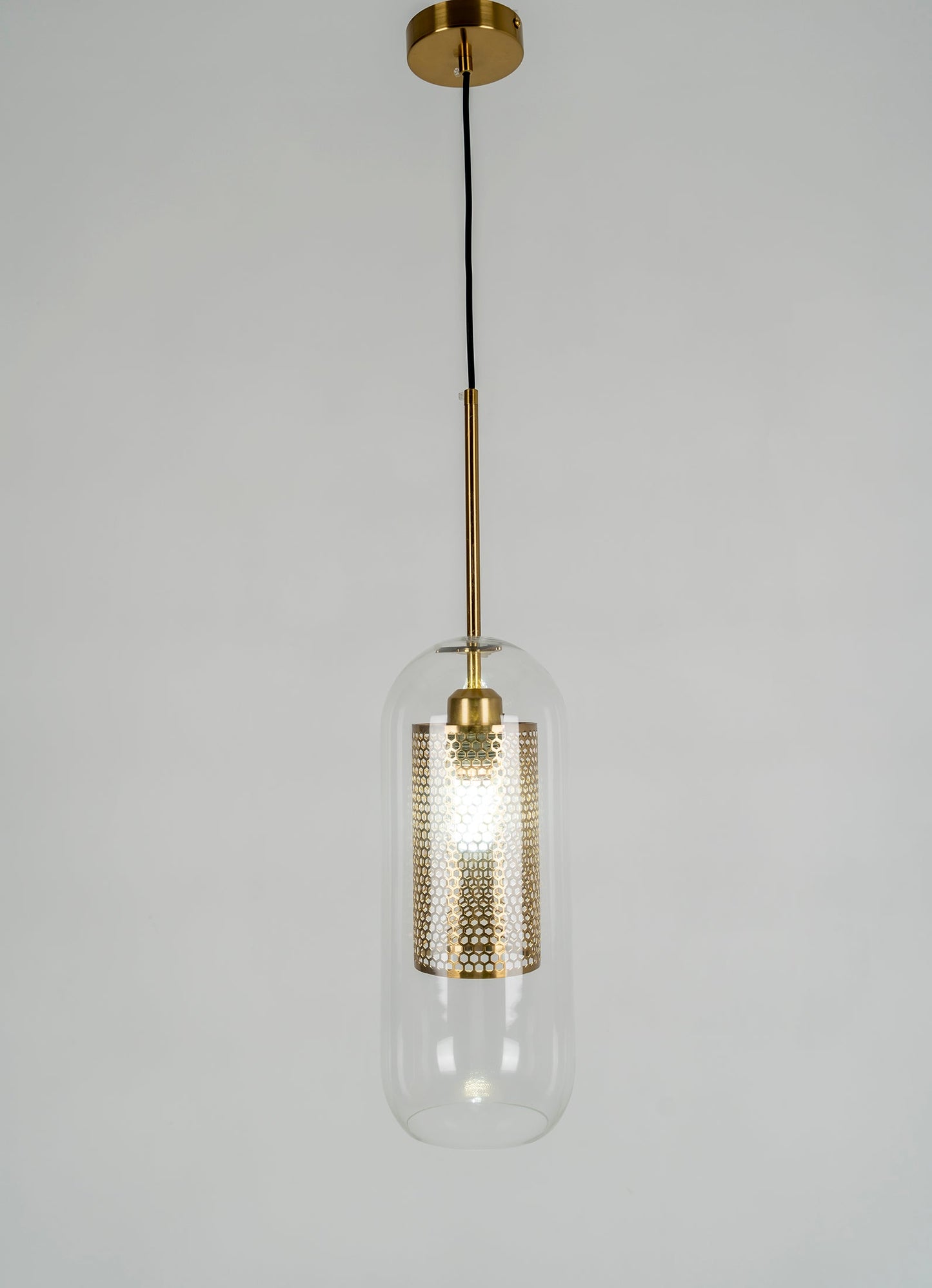 Sleek Glass Drop Pendant Light Fixture