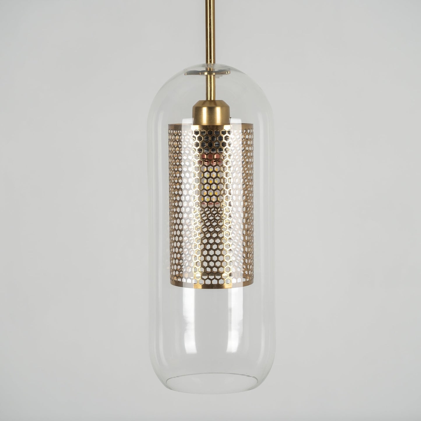Sleek Glass Drop Pendant Light Fixture