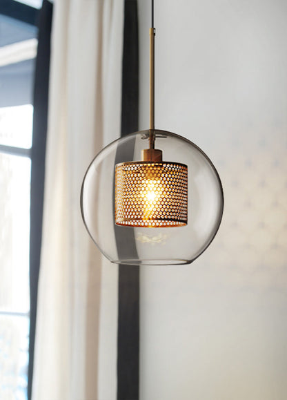 Sleek Glass Drop Pendant Light Fixture