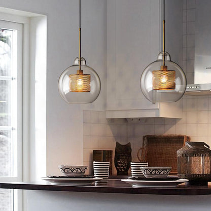 Sleek Glass Drop Pendant Light Fixture