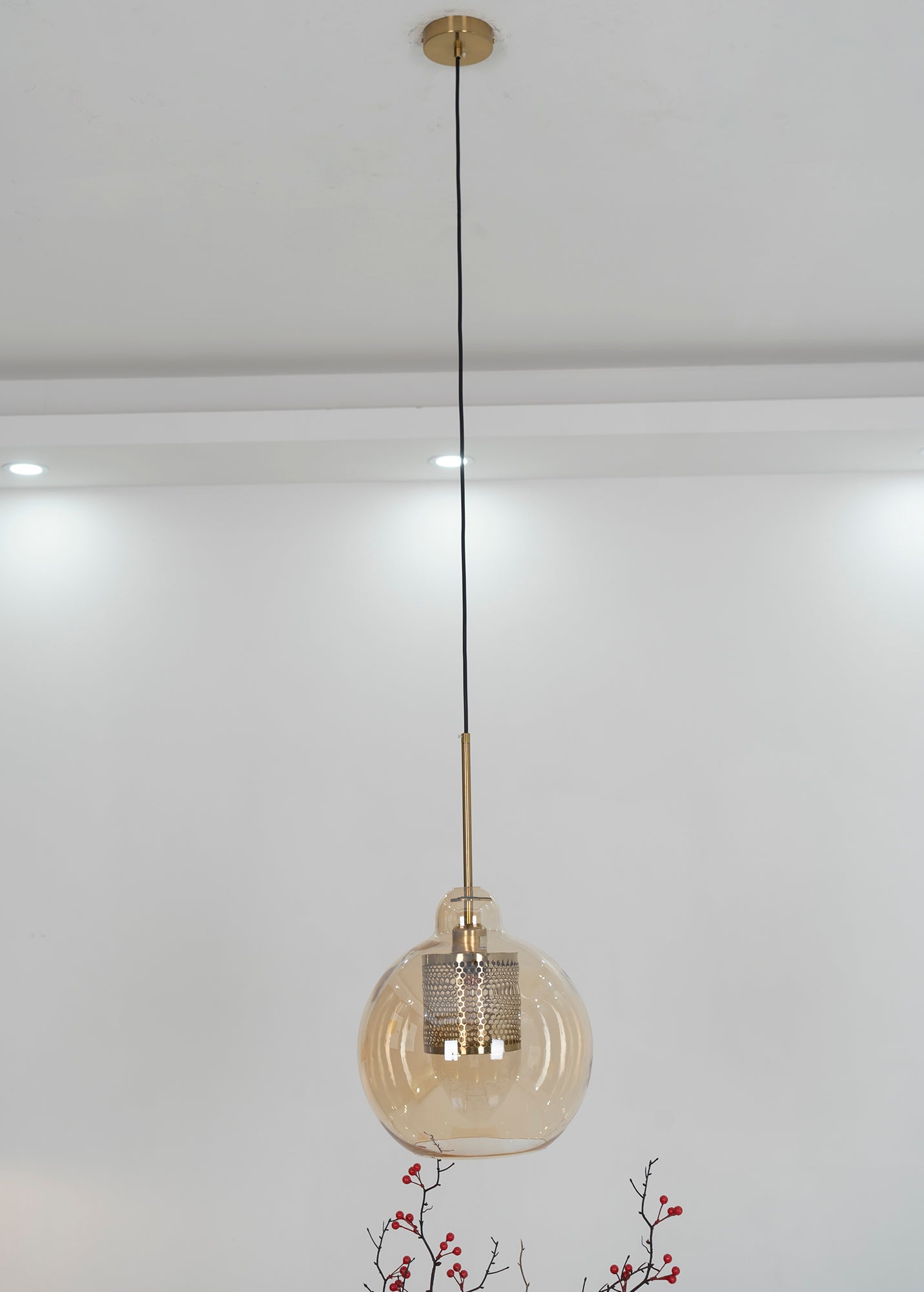 Sleek Glass Drop Pendant Light Fixture