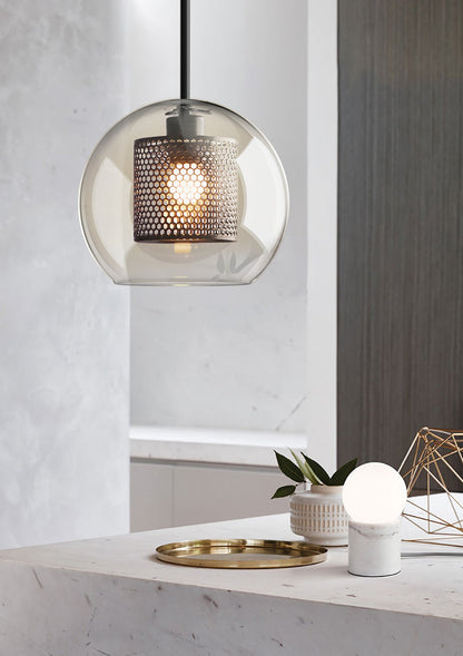 Sleek Glass Drop Pendant Light Fixture