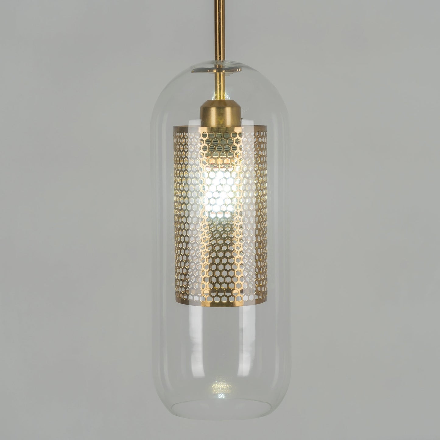 Sleek Glass Drop Pendant Light Fixture