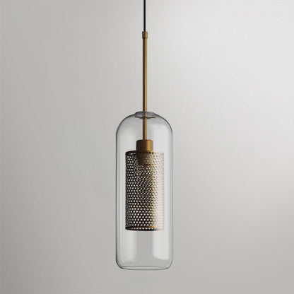 Sleek Glass Drop Pendant Light Fixture