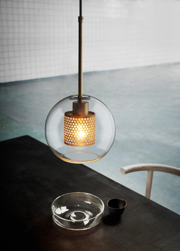 Sleek Glass Drop Pendant Light Fixture