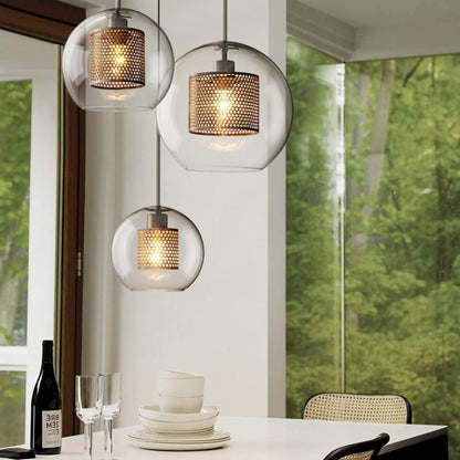 Sleek Glass Drop Pendant Light Fixture