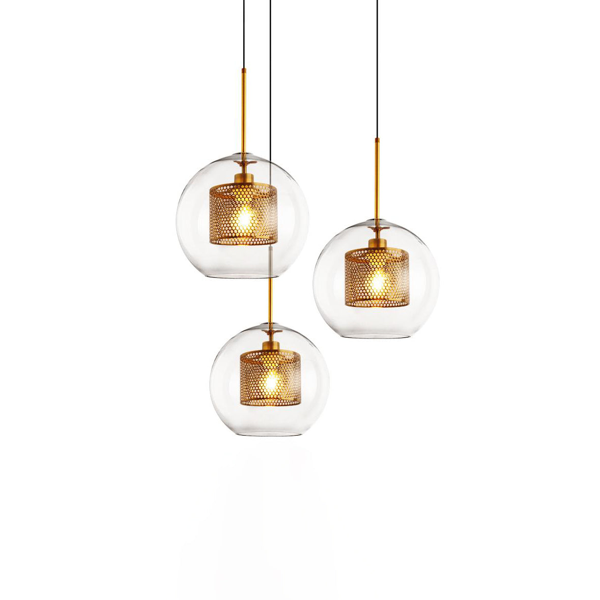 Sleek Glass Drop Pendant Light Fixture