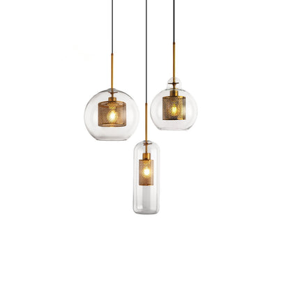 Sleek Glass Drop Pendant Light Fixture