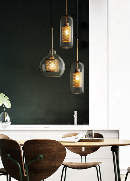 Sleek Glass Drop Pendant Light Fixture