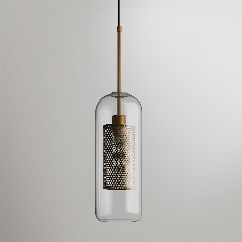 Sleek Glass Drop Pendant Light Fixture