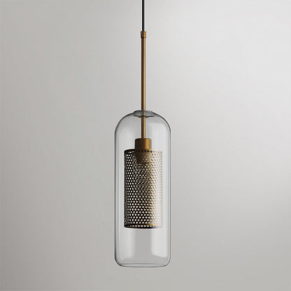 Sleek Glass Drop Pendant Light Fixture