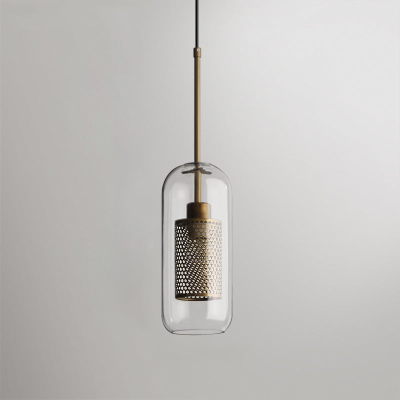 Sleek Glass Drop Pendant Light Fixture