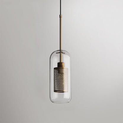 Sleek Glass Drop Pendant Light Fixture