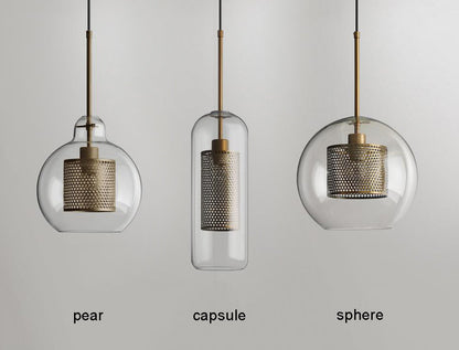 Sleek Glass Drop Pendant Light Fixture