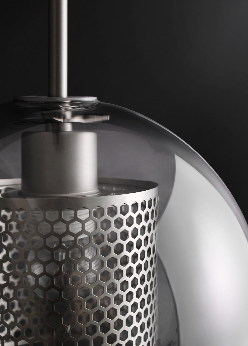 Sleek Glass Drop Pendant Light Fixture