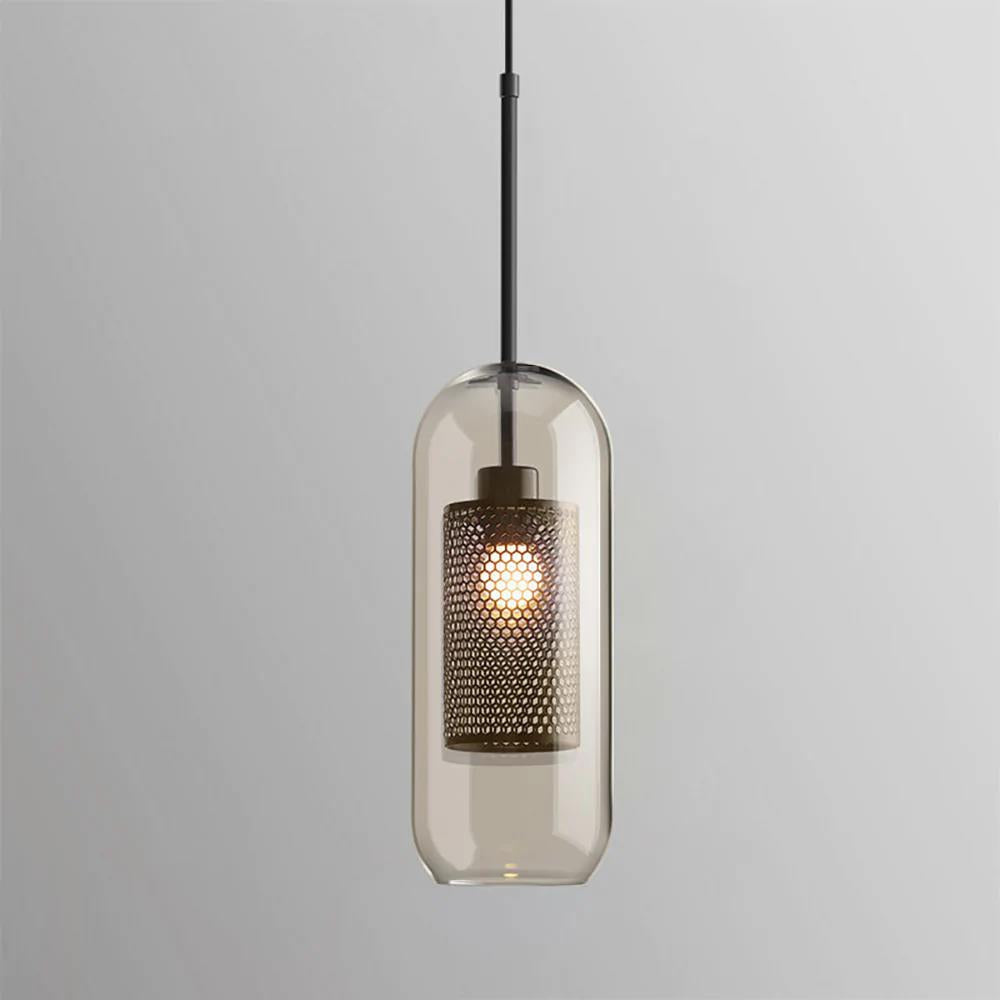 Sleek Glass Drop Pendant Light Fixture