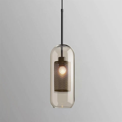 Sleek Glass Drop Pendant Light Fixture