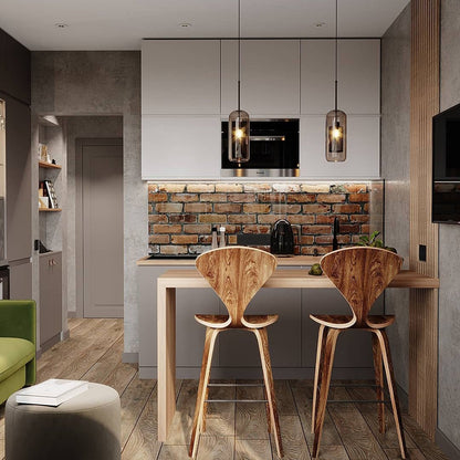 Sleek Glass Drop Pendant Light Fixture