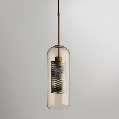 Sleek Glass Drop Pendant Light Fixture
