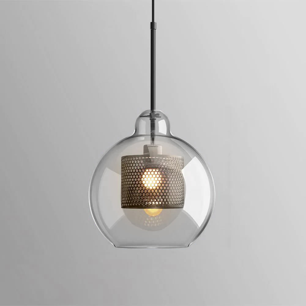 Sleek Glass Drop Pendant Light Fixture