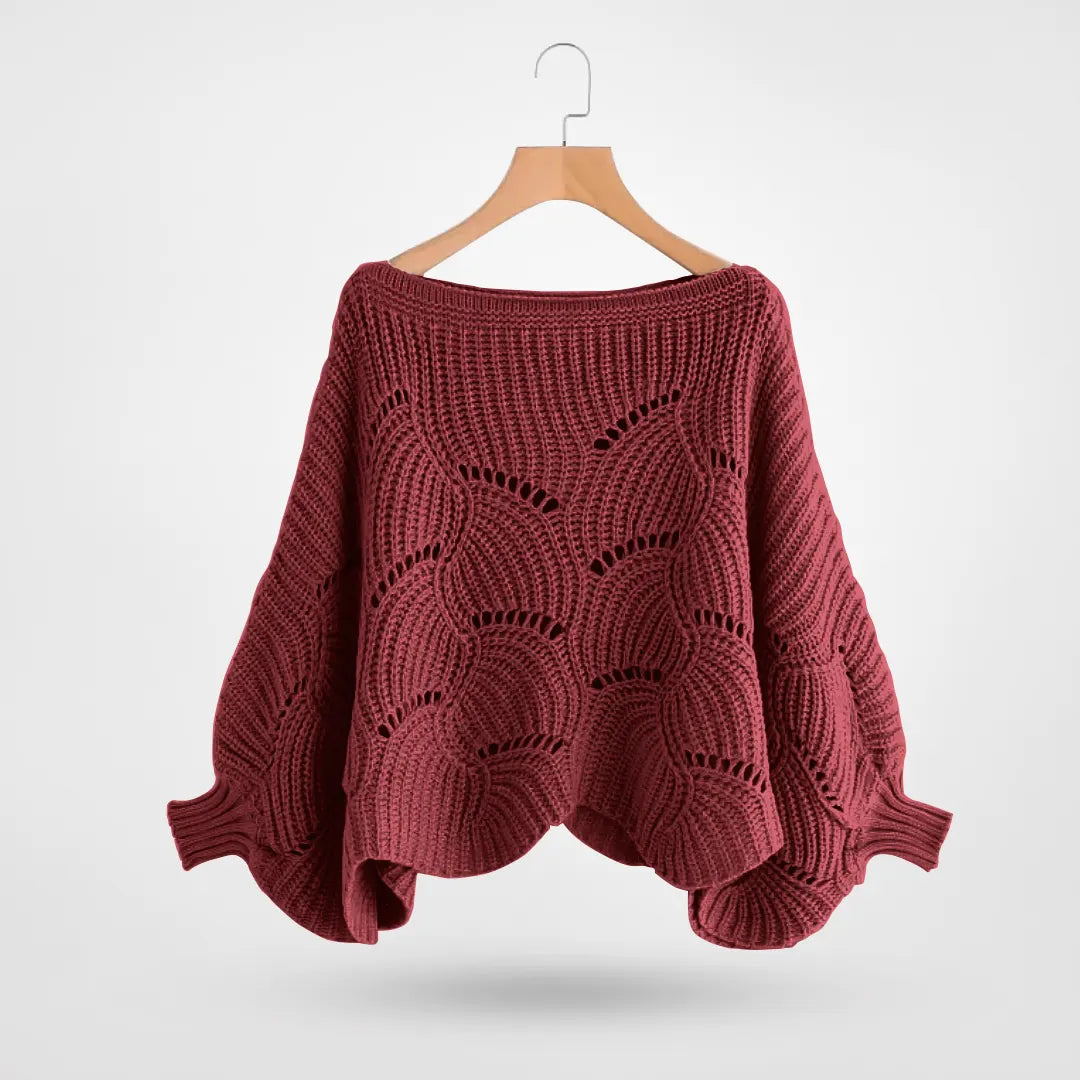 Cozy Women's Big Crochet Sweater