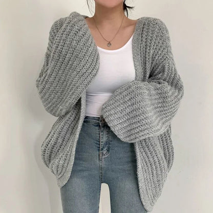 Cozy Oversized Knit Cardigan for Women