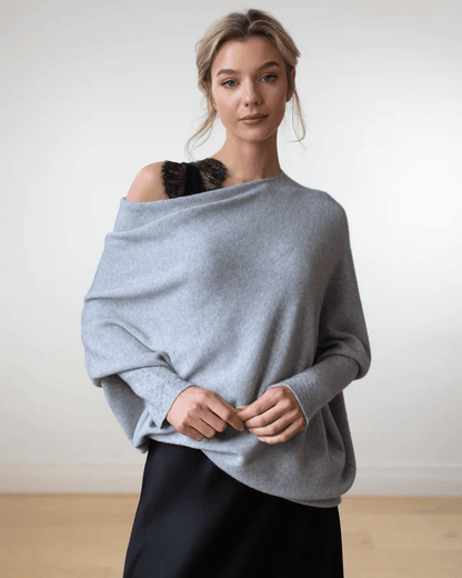 Chic Cold Shoulder Womens Sweater - OutfitLondon