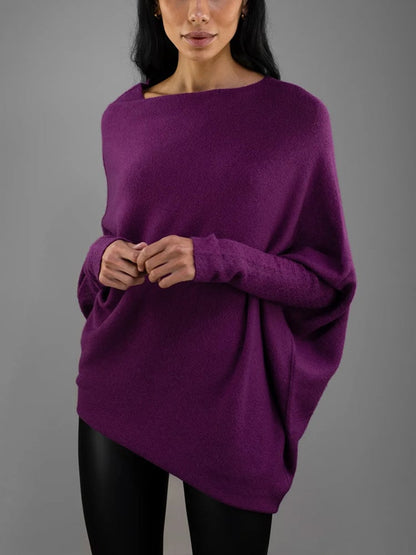 Chic Cold Shoulder Womens Sweater