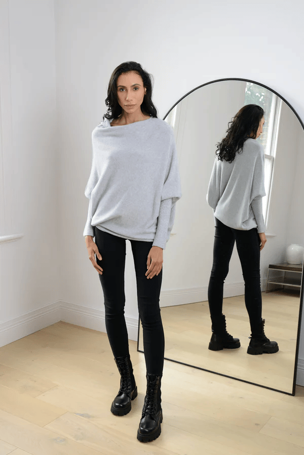 Chic Cold Shoulder Womens Sweater