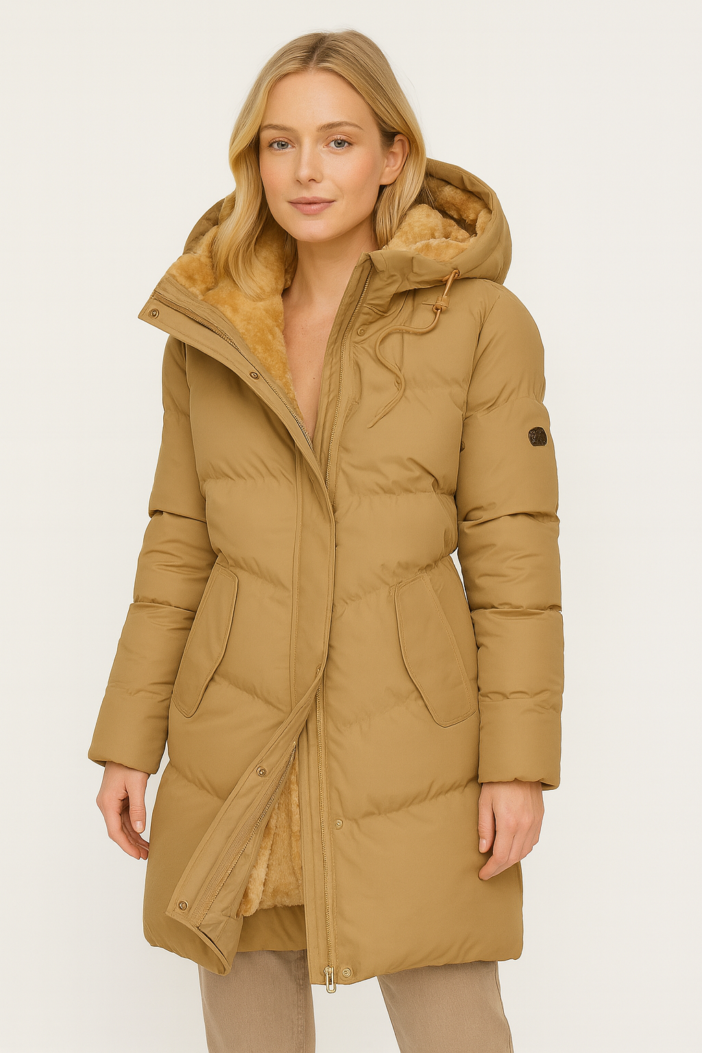 Warm Fleece Lined Parka Winter Coat for Women - OutfitLondon