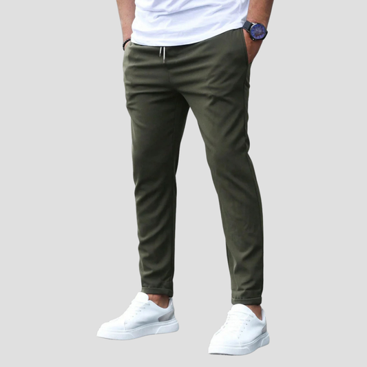 Men's Fit Jog Pants with Elastic Waistband - OutfitLondon
