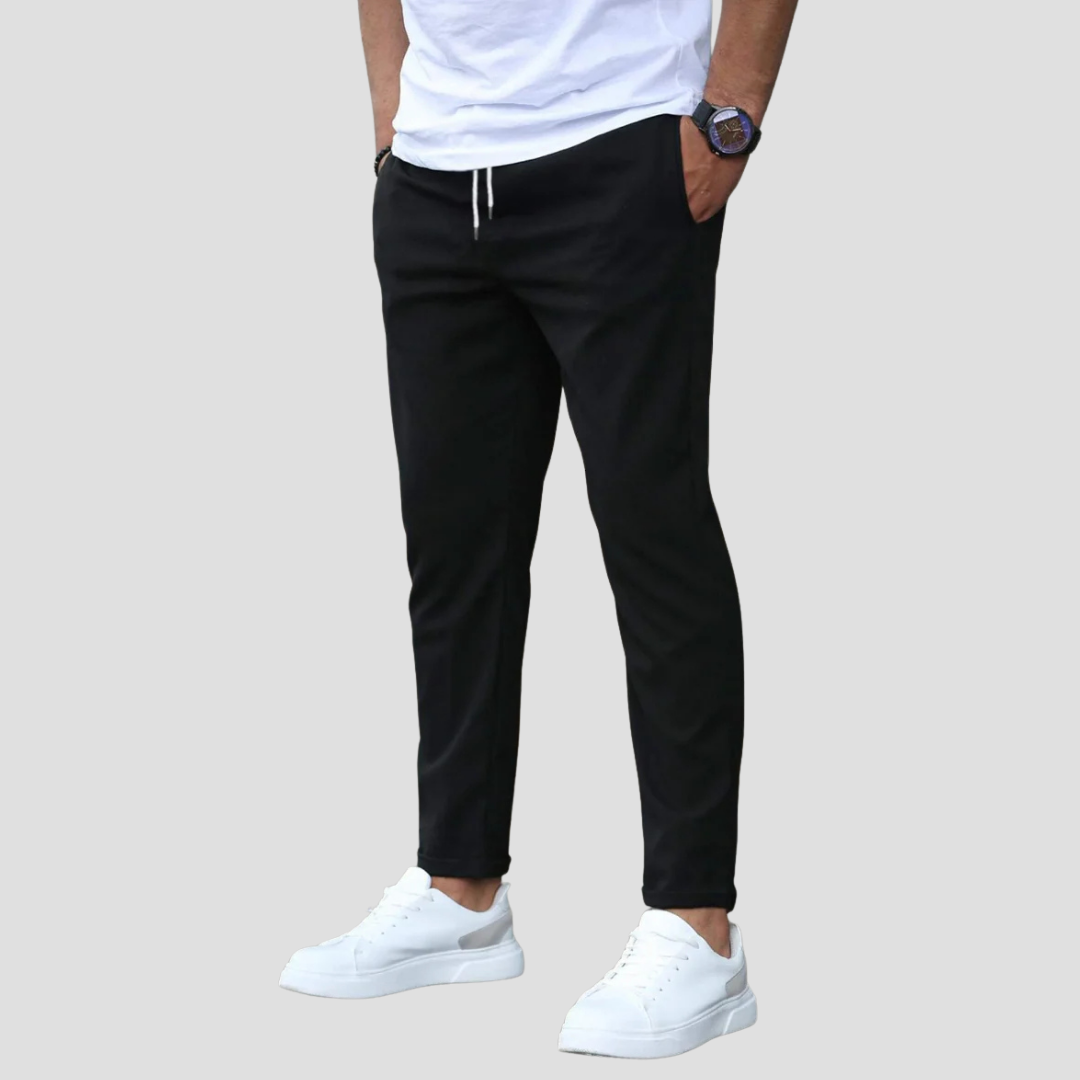Men's Fit Jog Pants with Elastic Waistband