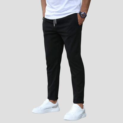 Men's Fit Jog Pants with Elastic Waistband