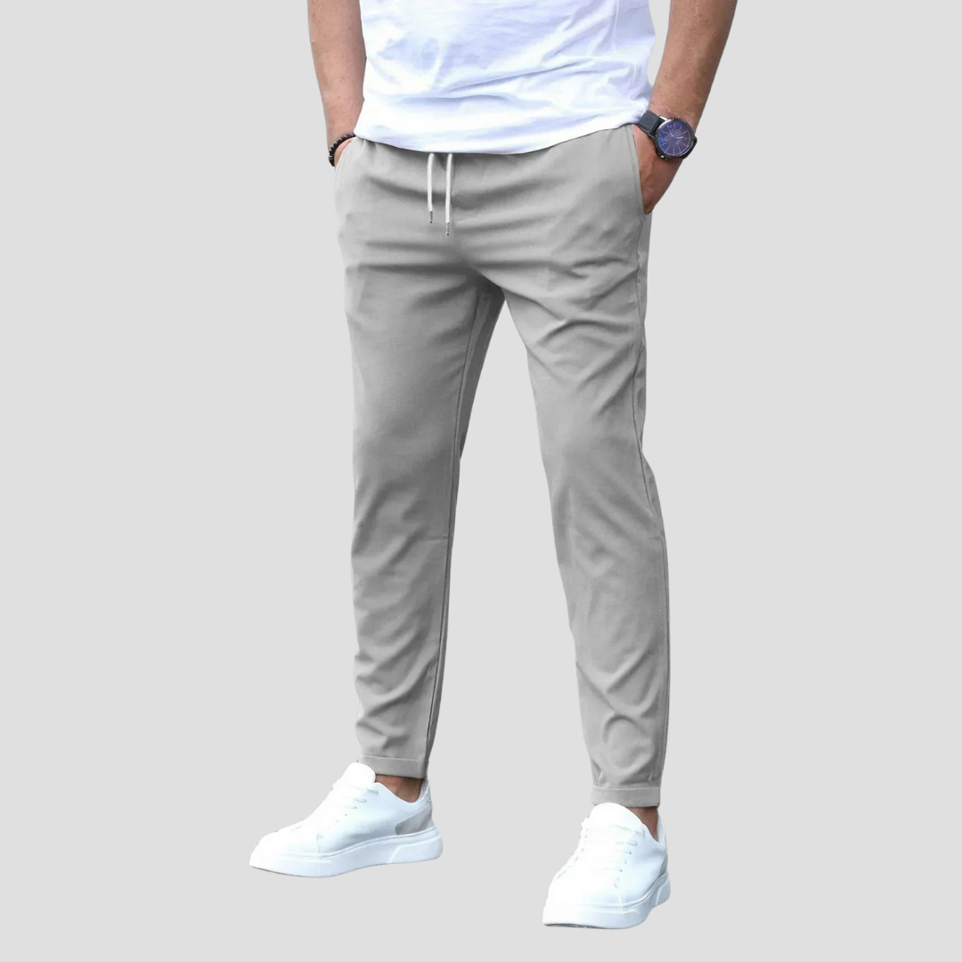 Men's Fit Jog Pants with Elastic Waistband