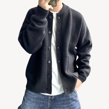 Traditional Button Sweater for Men