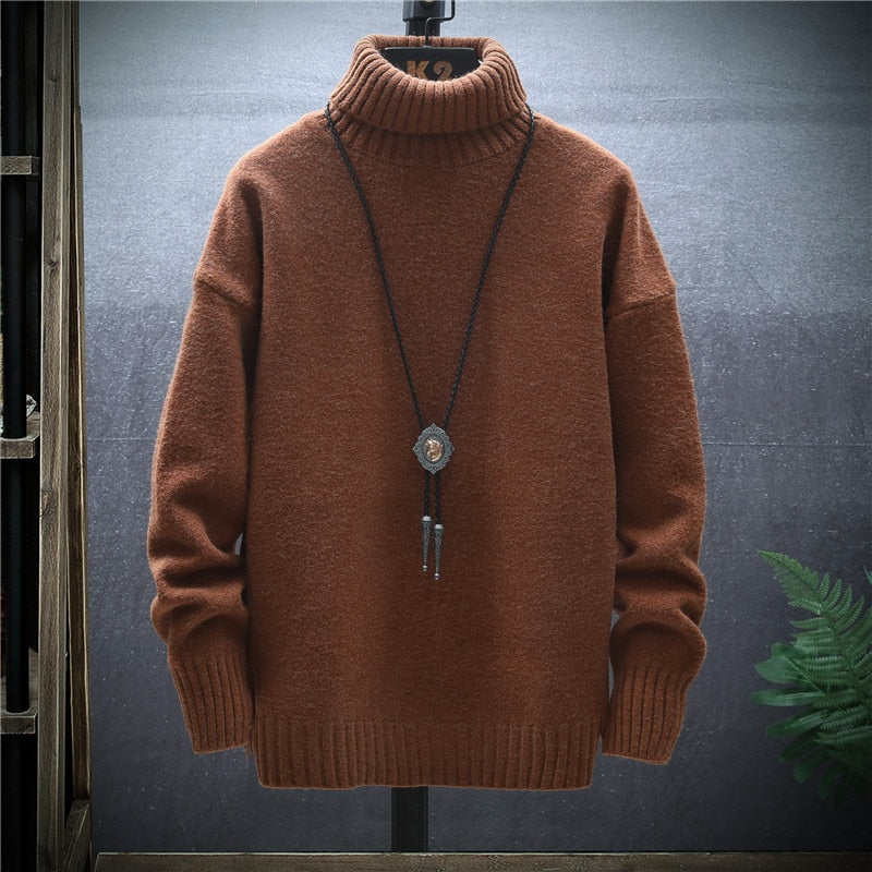 Cozy Men's Crew Neck Thick Winter Sweater - OutfitLondon