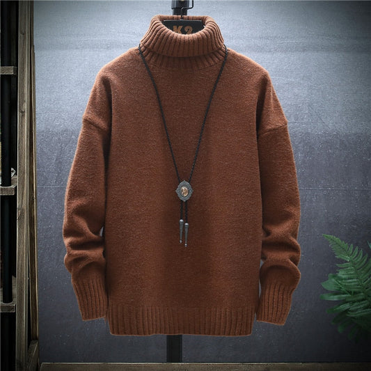 Cozy Men's Crew Neck Thick Winter Sweater - OutfitLondon