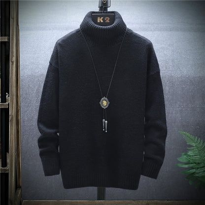 Cozy Men's Crew Neck Thick Winter Sweater