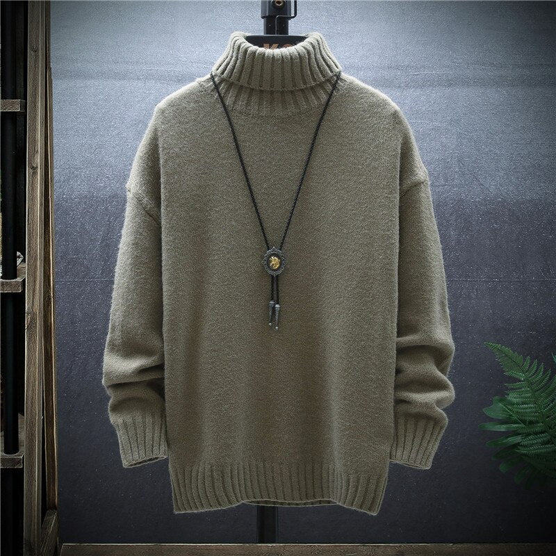 Cozy Men's Crew Neck Thick Winter Sweater