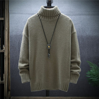 Cozy Men's Crew Neck Thick Winter Sweater