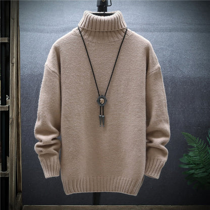 Cozy Men's Crew Neck Thick Winter Sweater